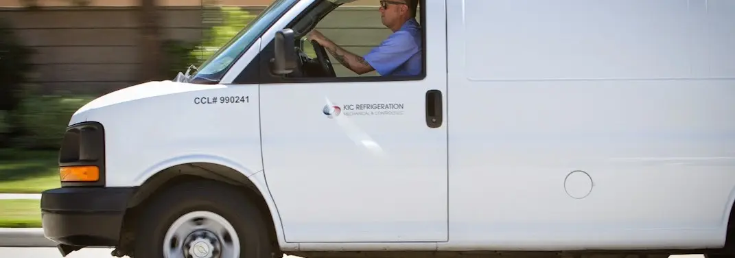 KIC Refrigeration service vehicle serving Wayne area